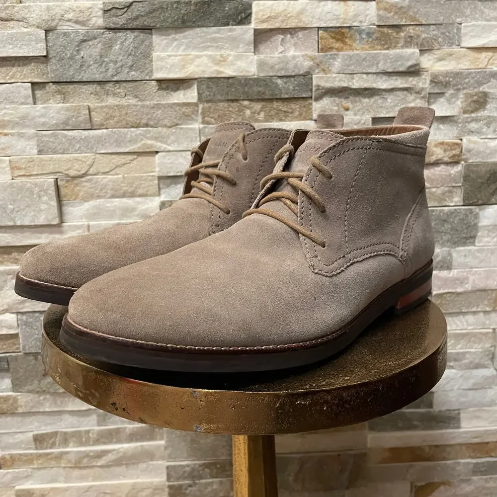 Cole Haan Men’s 11.5M Chukka Boots | Taupe Driftwood Suede, NWOT C23872